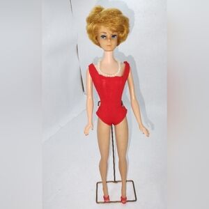 Vintage Mattel 1962 Red Bubblecut Midge Doll
